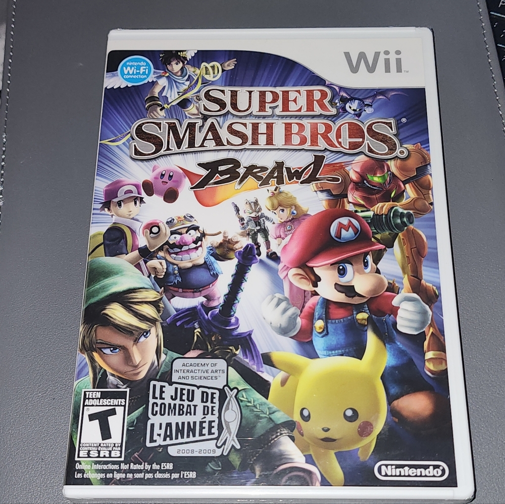 Sealed Wii Nintendo Super Smash Bros. Brawl